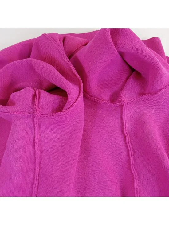 Michael Kors Women's Magenta Mock Neck Knit Sheath Dress Hot Pink LARGE Stretch - Picture 15 of 16